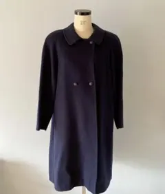 M12913 RIGAL レディース カシミアコートロングコート 紺 ネイビー