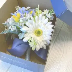 人気カラー！ブルーホワイトブーケ