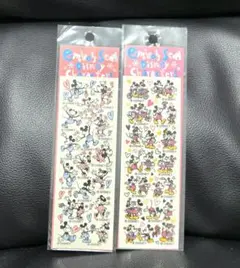 新品 ミッキー ミニー シール エンボスシール ディズニー ミッキーマウス