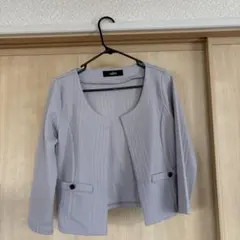 salire 薄手ジャケット ライトグレー