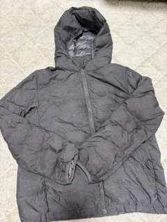 UNIQLO ユニクロ　グレー フード付き 中綿コート　150 ダウン