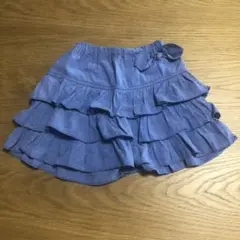 トロワラパン　KP フリル付きキュロット　デニム風　120㎝のサムネイル