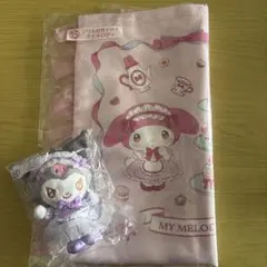 マイメロ　クロミ サンリオ当りくじ フリル付きトート　 マスコット　2個セット