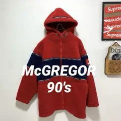 McGREGOR 90's マクレガー　ボアジャケット　フリース　赤×青　y2k