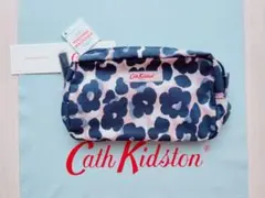 【新品未使用】キャスキッドソン ウォッシャブル ポーチ レオパードフラワー 花柄