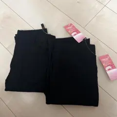 裏起毛レギンスパンツ Mサイズ　黒二枚組み