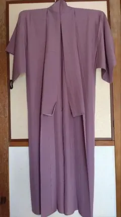 中古品　色無地・一ツ紋・絽　身丈161.5 裄丈68