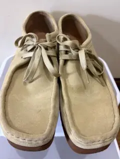 美品 クラークスオリジナル ワラビー タン コンビネーション US7. 5