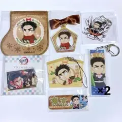 鬼滅の刃 全集中展 カフェ オンラインくじ チャーム アクリルプレート 悲鳴嶼