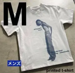 Tシャツ　メンズ　M 白　半袖　夏　ストリート