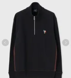 PS Paul Smith ハーフジップ スウェット EC304X ブラック