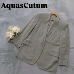 【AquasCutum】アクアスキュータム テーラードジャケット ライトグリーン