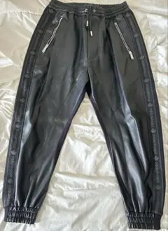 DSQUARED2 HYBRIDSWAGTRACKPANTSフェイクレザーパンツのサムネイル