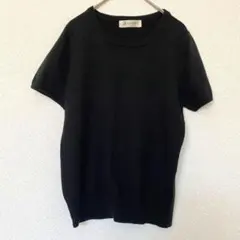 【Aylesbury】レディース半袖ニット（L）東京スタイル 丸襟半袖セーターのサムネイル