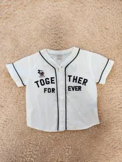 petitmain(プティマイン)　半袖シャツ　ベースボールシャツ