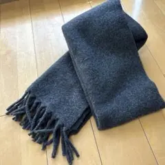 ユニクロ スフレヤーンチャンキーストール ダークグレー