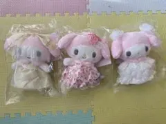 新品★レディマイメロ★マスコット★3体セット★マイメロディ★サンリオ★ぬいぐるみ