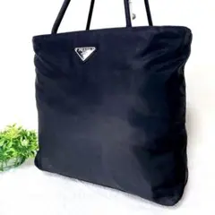 正規品 美品✨人気 プラダ ナイロントート 黒 軽量 大容量 A4可 通勤 通学