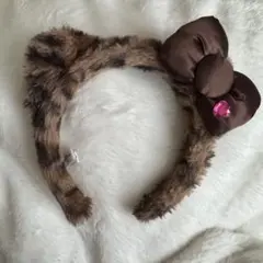 USJ キティ ヒョウ柄リボンカチューシャ