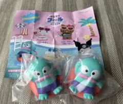 ガチャ　サンリオキャラクターズ　みんなでプールフィギュア　ハンギョドン2個