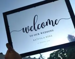 ウェルカムボード　ウェルカムミラー