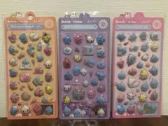 しずくちゃん ぷくぷくシール 3枚セット