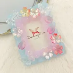 桜 春 ホイップデコ トレカケース 硬質ケース 水色 ブルー ピンク B8