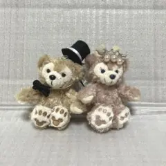 ダッフィー&シェリーメイ 結婚式 キーホルダー　ぬいぐるみ【値下げ】