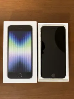 美品　simフリー iphoneSE 第三世代 SE3 83% ホワイト 64g