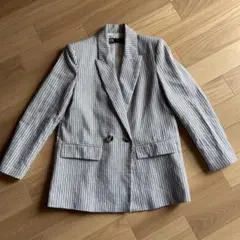 ストライプ テーラードジャケット