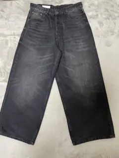 [希少]円堂守着用　スーパーバギーデニム　ブラック30/30 円堂守着用】H&M スーパーバギーデニム 32/30 - メルカリ