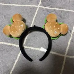 ディズニーリゾート ハンバーガー型ミッキー耳カチューシャ