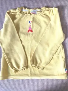 ミキハウス ロンT 長袖カットソー　イエロー　110cm