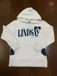 新学期に♪美品！リンジィ　チェックとリボンのトレーナー&ロンTセット　150