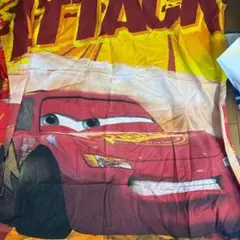 ビンテージ　CARS　カーズ　ベッドシーツ　アメリカ　US雑貨　カバー