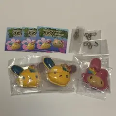 サンリオ ミニチュアおめんコレクション こんがりビーチ ウサハナ マイメロ