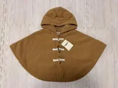 ミキハウス　ホットビスケッツ　クマ耳　ポンチョ　マント　70　80　90