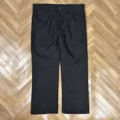 W38L26実寸 ラングラー ランチャー Wrangler スラックス ブラック