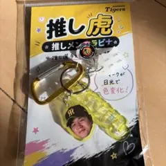 阪神タイガース 高橋遥人選手　推し虎 　UVでマークが変化する推しメンカラビナ