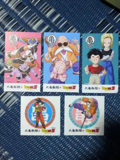 丸亀製麺　ドラゴンボール ステッカー うどん札　5枚セット