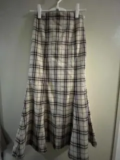 Honeys Glacier チェック柄マーメイドスカート