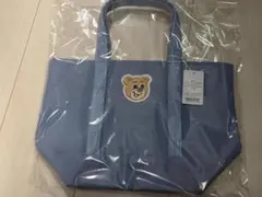 フェイラー オールドテディ　ワッペントートバッグ ライトブルー L小テディトートのサムネイル