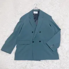 【未使用級】 アーバンリサーチ iD ダブルジャケット 緑 M 春夏 ストレッチのサムネイル