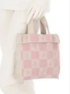 KNT365コラボ フェイラー コニッティーピンク ニットトートバッグ 