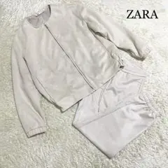ザラ　ZARA セットアップ　ベロア　スエード　ジャージ　スウェット
