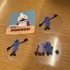 パペットスンスン スシローコラボステッカーとクリアピック