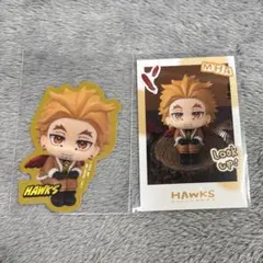 ヒロアカ ホークス るかっぷ ダイカットステッカー すなっぷカード 2枚セット