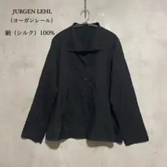 良品　JURGEN LEHLヨーガンレール 絹 シルク100% ブラウス　Mのサムネイル