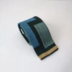 ISSEY MIYAKE ネクタイ 幾何学模様 ニット イッセイミヤケ