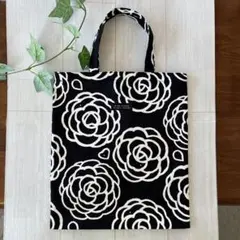 ペタンコトートバッグ　入学、卒業サブバック　 エコバッグ　A4 ハンドメイド